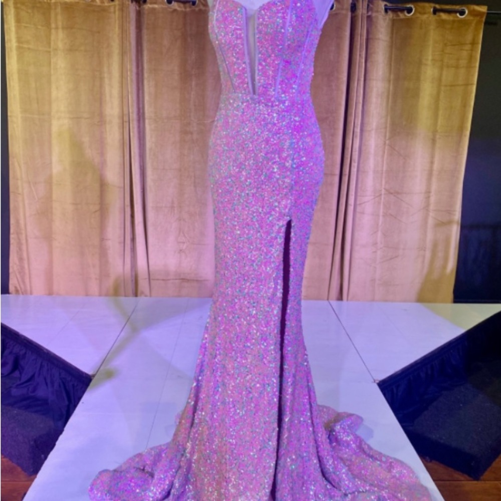 Portia and Scarlett Pink Glitter Gown